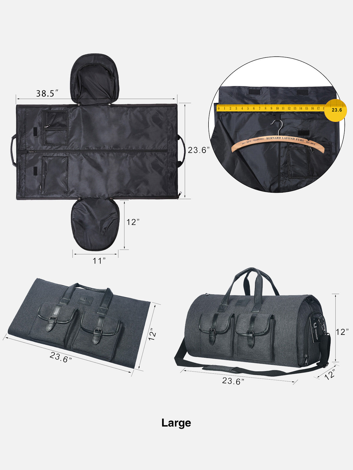 Carry-on Garment Bag Large Duffel Bag Suit Travel Bag